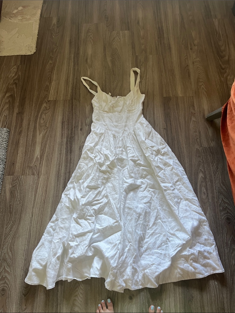 Reformation Baila Linen Dress
